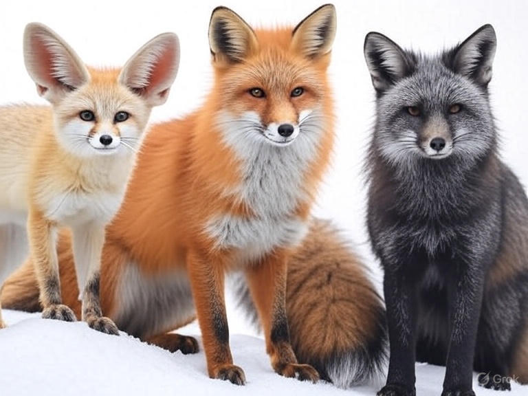 "Comparison of pet fox species - fennec, red, and silver foxes"
 "fox-species-comparison-pets.jpg"
