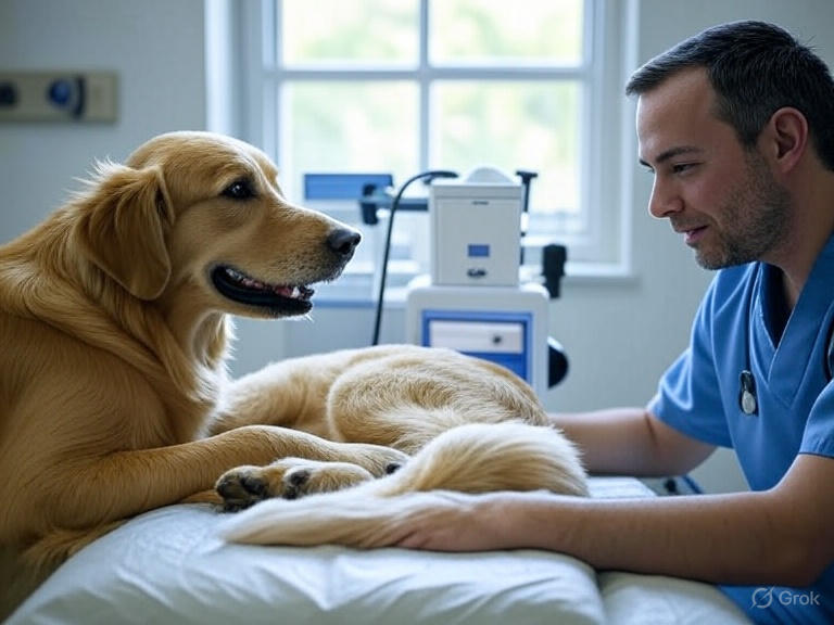  "Comparison of healthy pet vs emergency symptoms showing respiratory distress and warning signs in dogs"